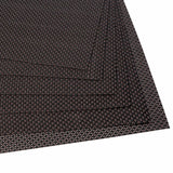 Malakos Elegant 6 Washable Table Mat Set (Black & Brown)