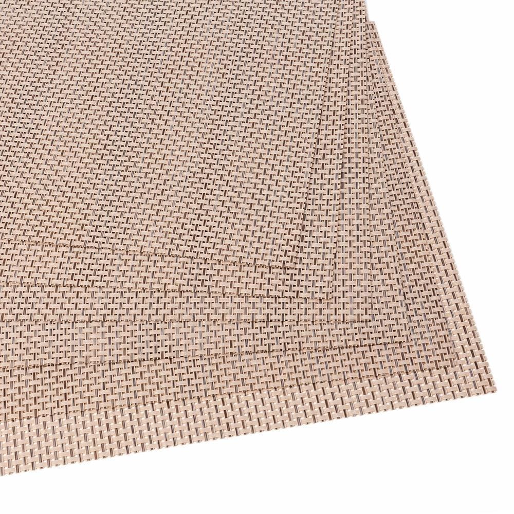 Malakos Elegant 6 Washable Table Mat Set (Fawn Brown)