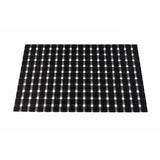 Malakos Hollow Squares 6 Washable Table Mat Set (Black)