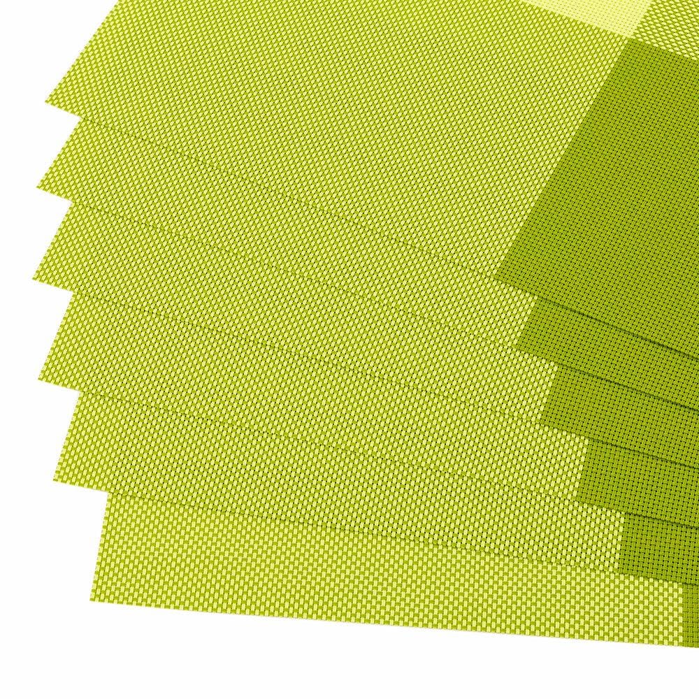 Malakos Triax 6 Washable Table Mat Set (Chess Green)