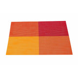 Malakos Triax 6 Washable Table Mat Set (Red & Orange)