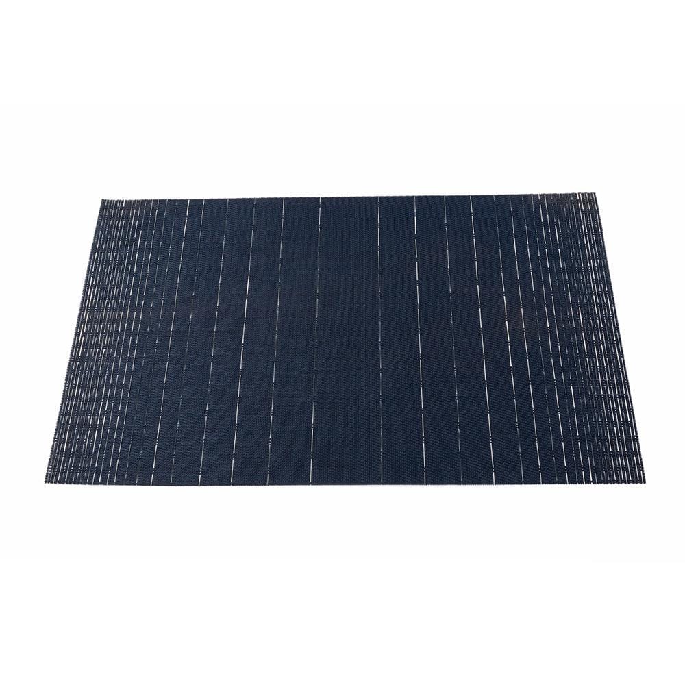Malakos Wirey Lined 6 Washable Table Mat Set (Navy Blue)