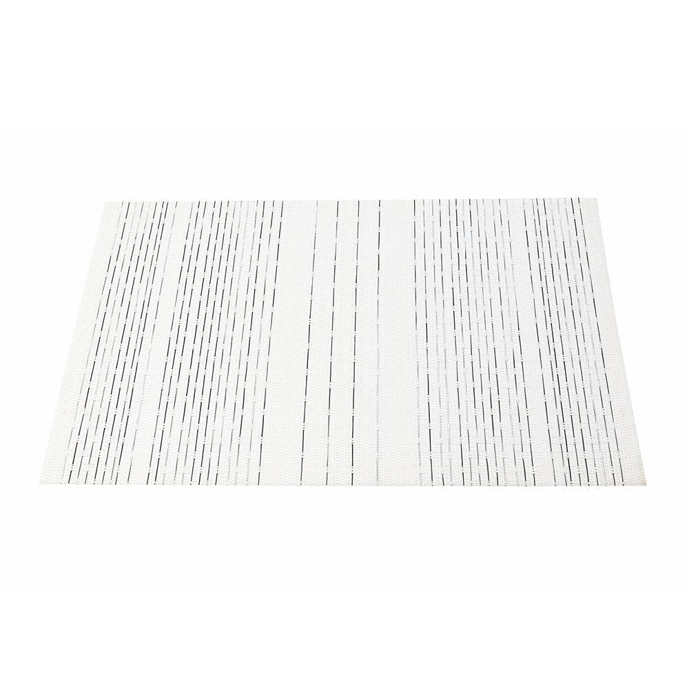 Malakos Wirey Lined 6 Washable Table Mat Set (White)