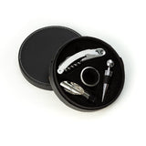 Elegant & Classy 4 Piece Wine Accessory Set in Leather Box