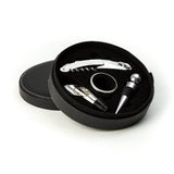 Elegant & Classy 4 Piece Wine Accessory Set in Leather Box