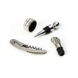Elegant & Classy 4 Piece Wine Accessory Set in Leather Box
