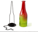 2-Tone Hanging Bottle Candle Stand - Red & Green (Pack of 2)