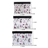 Black Square Sassy Storage Boxes - Jute & PU (Set of 3) (Large)