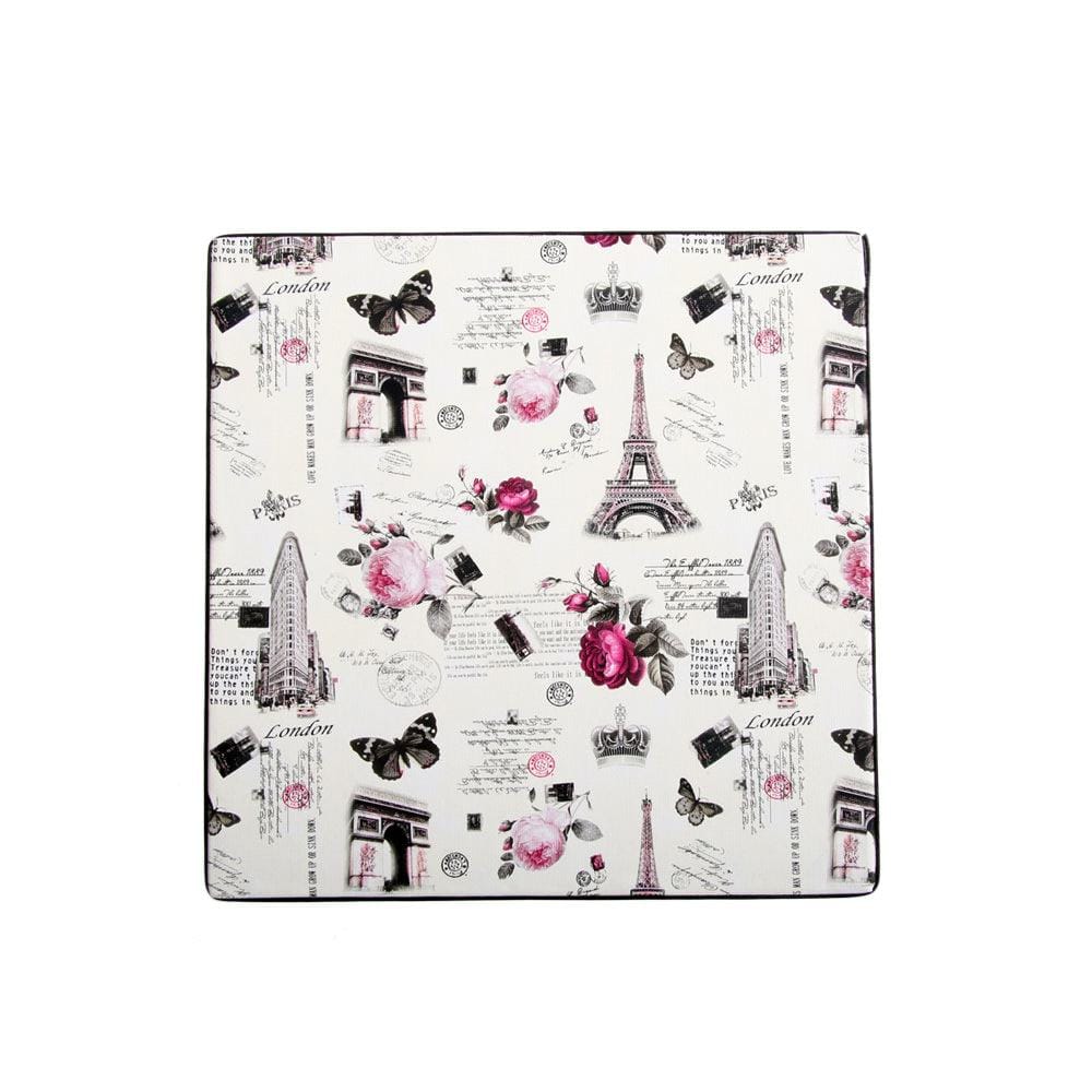 Black Square Sassy Storage Boxes - Jute & PU (Set of 3) (Medium)