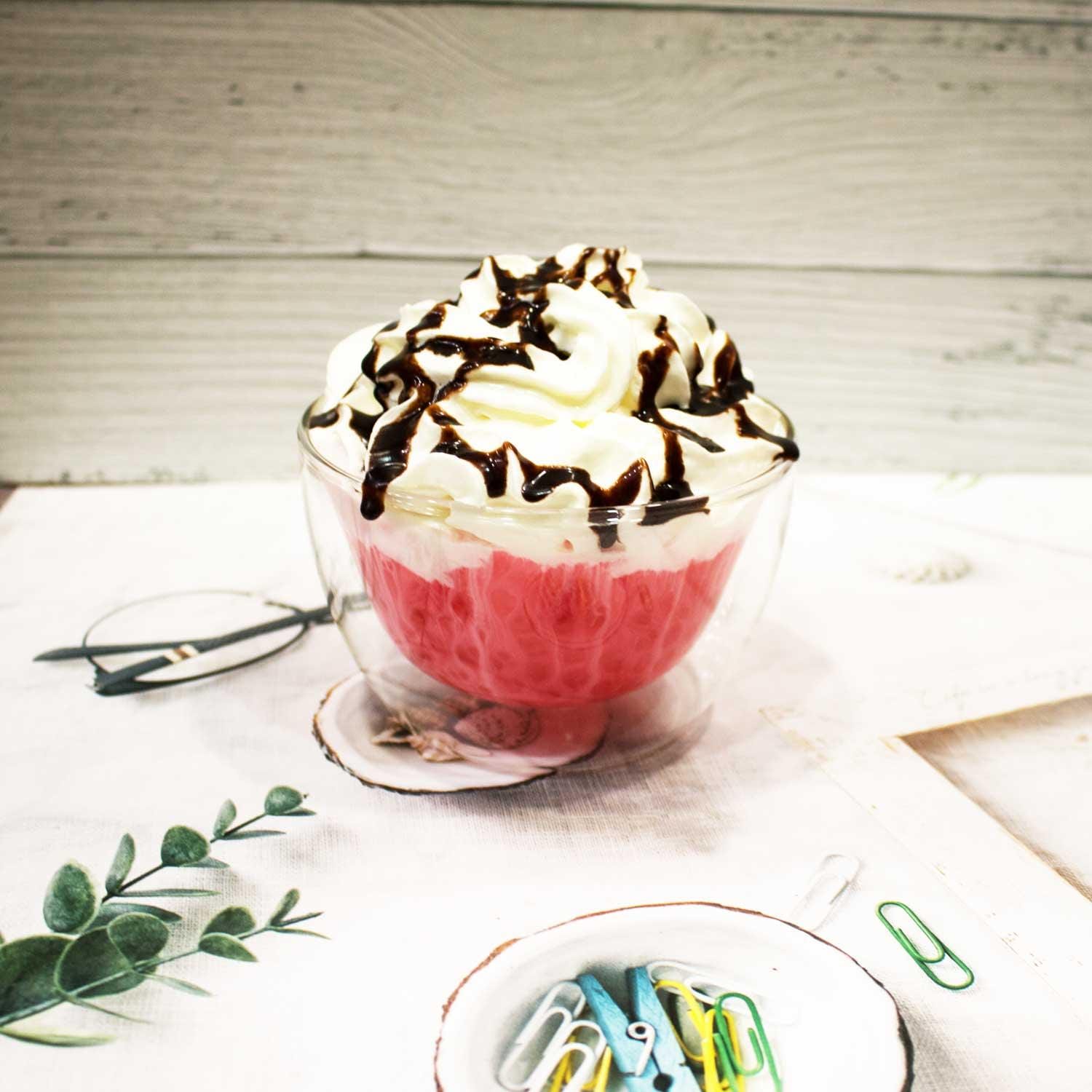 Double Wall Glass Dazzle Dessert Bowl (600 ml) - Pack of 1