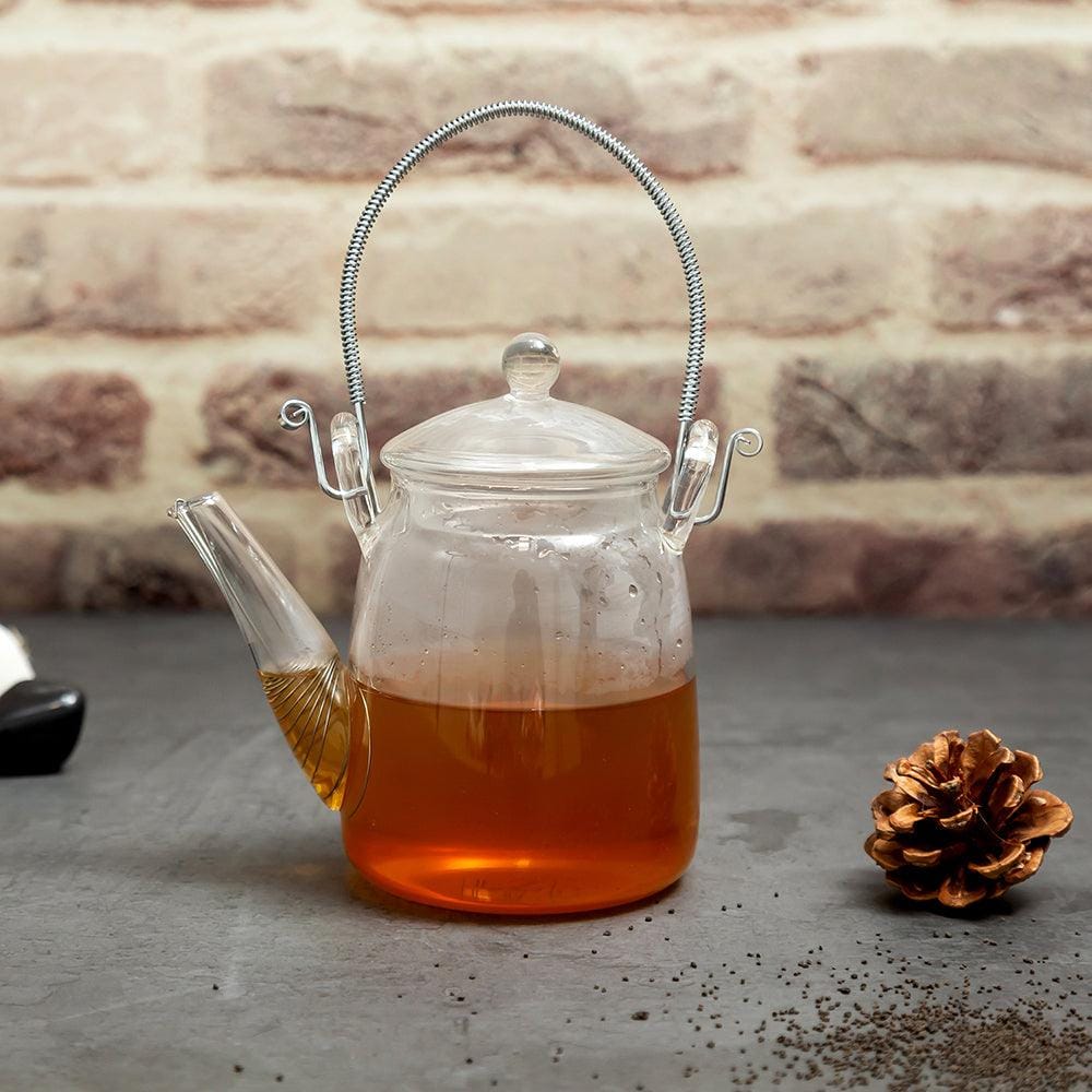 Personal Glass Tea Pot Jar with Filter (350 ml)