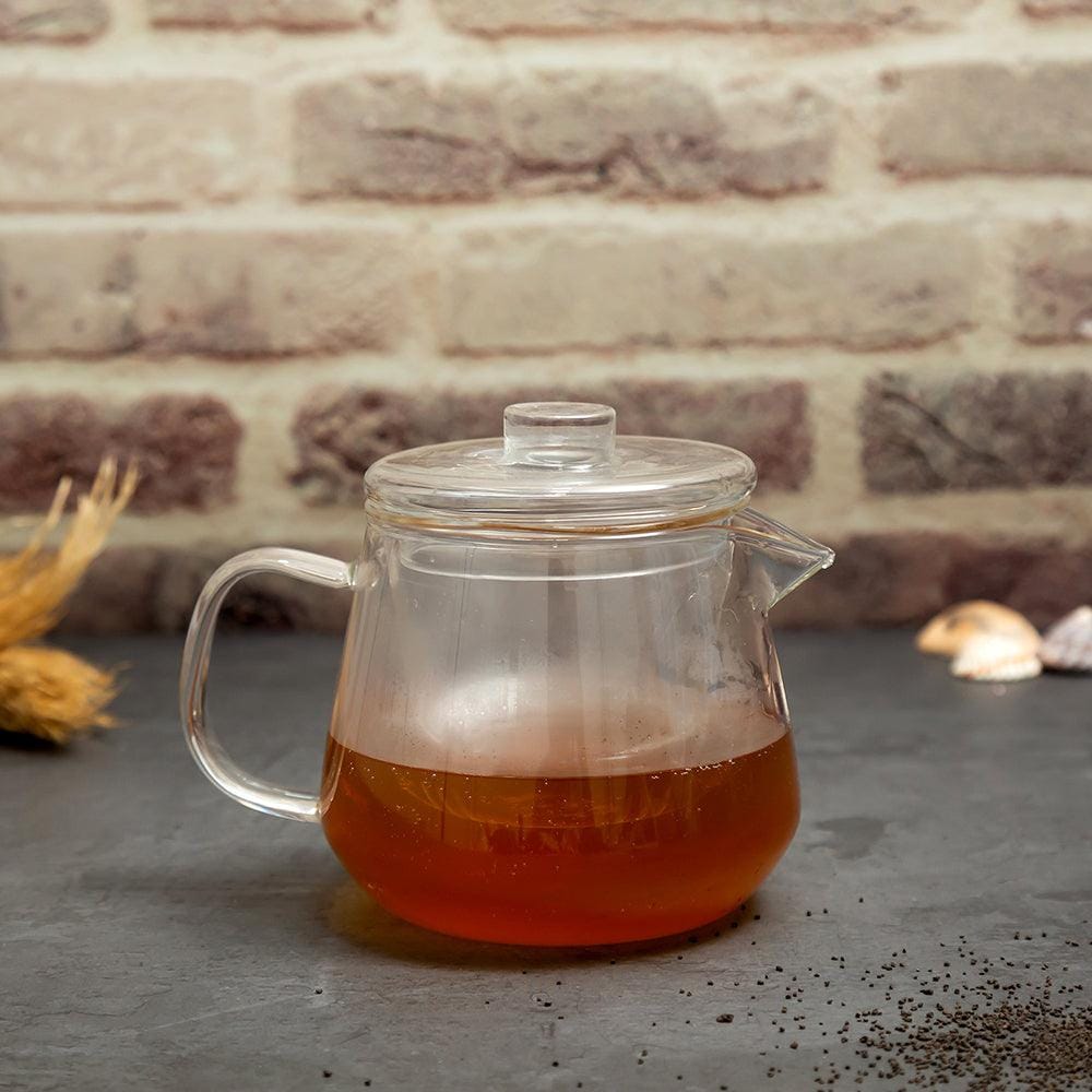 Chai Pot - Glass Tea Pot with Infuser & Lid (650 ml)