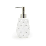 Seramica Luxury White Ceramic 4 Piece Bathroom Set - Diamonds Insets