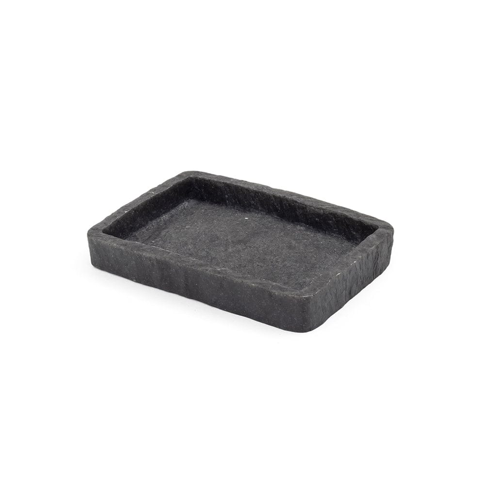 Seramica Luxury Resin Stoneware 4 Piece Bathroom Set - Black Stone
