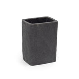 Seramica Luxury Resin Stoneware 4 Piece Bathroom Set - Black Stone