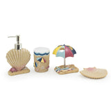 Seramica Luxury Resin Kids 4 Piece Bathroom Set - Colorful Beach