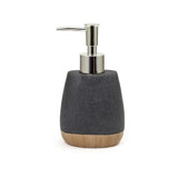 Seramica Luxury Resin 4 Piece Bathroom Set - Black Stone on Light Wood