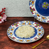 Tianzhu (India) Blue 11 Inch Ceramic Plate (Pack of 6)
