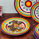 11 Inch Dinner Plate - Orange, Blue, Yellow - EZ Life