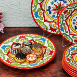 11 Inch Dinner Plate - Red, Green & White - EZ Life
