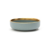 3.5 Inch Dessert Plates - Dark Gray with Golden Rim - EZ Life