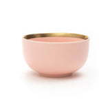 4.5 Inch Bowls - Matt Pink with Golden Rim - EZ Life