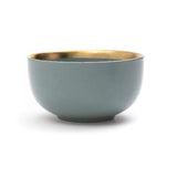 4.5 Inch Bowls - Matt Gray with Golden Rim - EZ Life