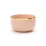 4.55 Inch Dinner Bowl - Glossy Lotus Pink Colour with Gold Lining - EZ Life