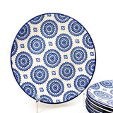 10.5 Inch Blue Banjara Glazed Plates - EZ Life