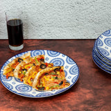 10.5 Inch Blue Banjara Glazed Plates - EZ Life