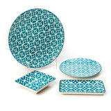 10.5 Inch Sky Blue Glazed Plates - EZ Life