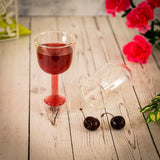 Double Wall Wine-Stein Glass (200 ml) (Pack of 2)