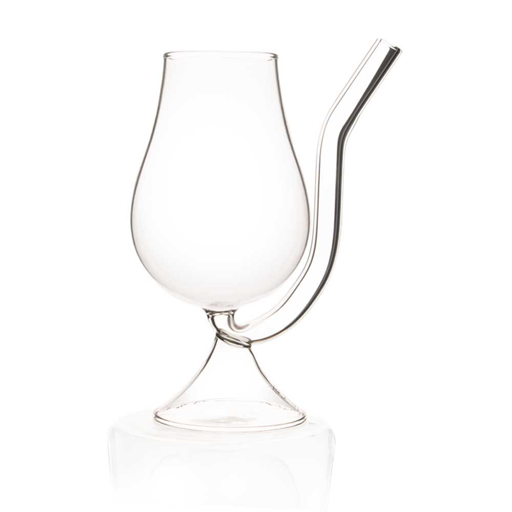 Borosilicate Double Wall Cocktail with Smoky Tail Glass, Unique Wine Glass, Glassware Glass Ideal for White or Red Wine Party Glass, Whisky Cocktails & Any Beverage - Transparent - 250 ml - Pack of 1
