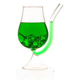 Borosilicate Double Wall Cocktail with Smoky Tail Glass, Unique Wine Glass, Glassware Glass Ideal for White or Red Wine Party Glass, Whisky Cocktails & Any Beverage - Transparent - 250 ml - Pack of 4