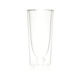 Borosilicate Double Wall Chic Glass, Unique Glass, Glassware Glass Ideal for Juice Lemon Soda Wine Scotch Cocktails & Any Beverage, Party Glass, Whisky Cocktails & Any Beverage - Transparent - 175 ml - Pack of 1