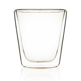 Borosilicate Double Walled Fantasia Coffee Glasses Mugs Cappuccino Latte Macchiato Glasses Cups for Coffee Tea Milk Juice, Insulated Glass, Dishwasher safe, Microwave Safe - 200 ml - Pack of 2