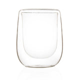 Borosilicate Double Wall Multi-Use Elegance Glass, Insulated Mug for Hot Cold Mug Tea Coffee, Drinking Glasses,Water Glasses, juice, Microwave & dishwasher safe, Lightweight-Transparent - 250 ml - Pack of 2