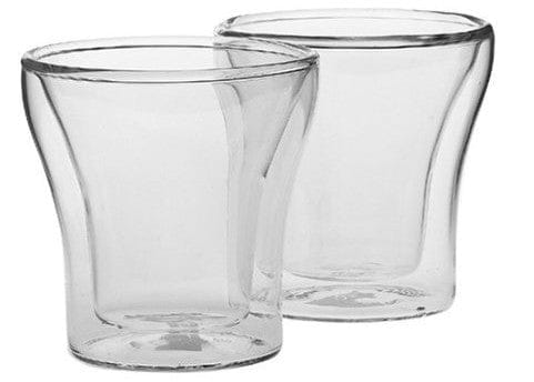 Borosilicate Double Wall Multi-Use Curve Glass, Insulated Mug for Hot Cold Mug Tea Coffee, Drinking Glasses,Water Glasses, juice, Microwave & dishwasher safe, Lightweight-Transparent - 200 ml - Pack of 1