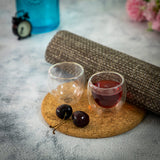 Borosilicate Double Wall Espresso Glass, Dessert & Shot Glasses for Coffee & Tea, Lightweight, Perfect for Insulated Glass Ideal for Hot and Cold Beverages - Transparent, 80 ml - Pack of 2