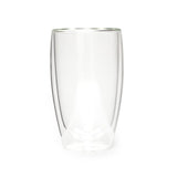 Borosilicate Double Wall  Tall Cocktail Glass, Insulated Drinking Glasses, Mugs, Coffee Mugs or Tea Cups, Water Glasses, Juice,Milk,Lightweight Glass, Transparent - 450 ml - Pack of 1