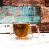 Borosilicate Double Walled Coniq Glass Coffee Mug with Handle,Glasses Cappuccino Mug, Cup, Drinking Glasses for Coffee & Tea, Insulated Glass Mugs, Microwave Safe-Transparent- 150ml, Pack of 1
