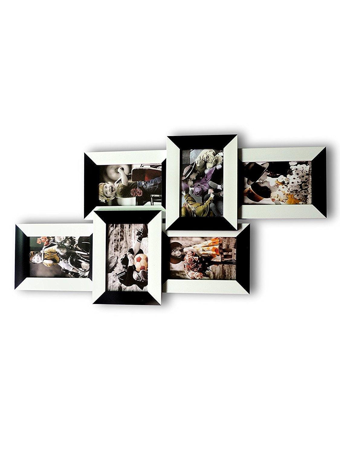 6 Photos Wall Frame - Black & White Pattern - EZ Life