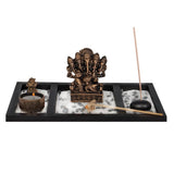 5 Faced Lord Ganesh with 2 Tea Lights and Tray Set - EZ Life