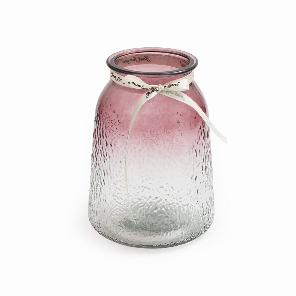 Xclusive Chromatic Magenta Gradiating Bud Glass Vase