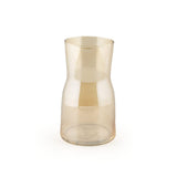 Xclusive Transparent Chromatic Golden Flagon Glass Vase