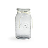 Xclusive Transparent Gray Swig Bottle Style Glass Vase