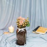 Xclusive Transparent Brown Champagne Bottle Style Glass Vase