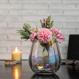 Xclusive Chromatic Pearly White Globule Glass Vase