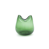 Xclusive Modern Twisty Green Moroccan Glass Vase