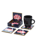 6 Coasters with Holder Set - Serene Lotus - EZ Life